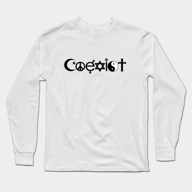 Coexist Long Sleeve T-Shirt by Ugababa